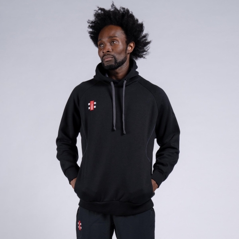 Gray-Nicolls Cricket TOP HOODED STORM BLACK 7-8 7 - 8 Yrs - Black