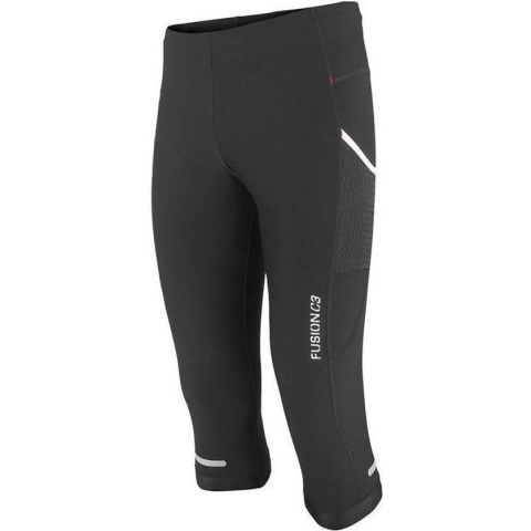 Fusion | C3 3/4 Hardloop Tight | Zwart | Unisex | Size : XS