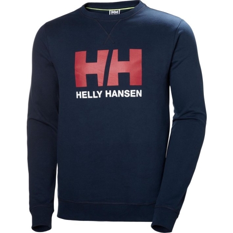 Helly Hansen Logo Crew Sweat 34000-597, Mannen, Blauw, Sporttrui casual maat: XL EU
