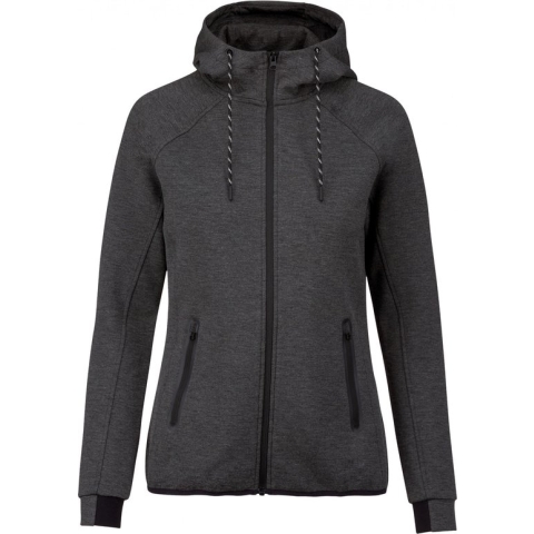 SportSweatshirt Dames XL Proact Lange mouw Deep Grey Heather 79% Polyester, 15% Viscose, 6% Elasthan