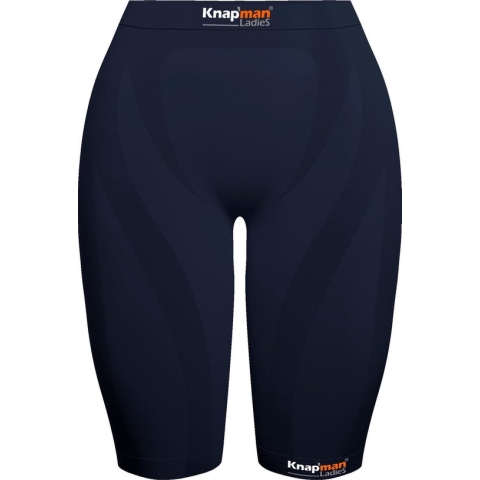 Knapman Ladies Zoned Compression Short 45% Navy Blauw | Compressiebroek (Liesbroek) voor Dames | Maat M