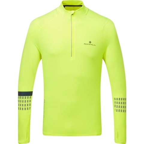 Ronhill Men's Tech Afterhours 1/2 Zip Tee Fluo Yellow L