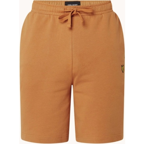 Lyle & Scott Straight fit korte joggingbroek - Cognac - Maat XL