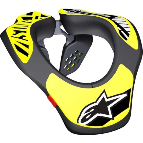 Alpinestars BMX Motor Kinder Nekbrace Zwart Fluo Geel