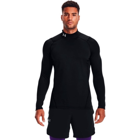 Under Armour Coldgear Armour Fitted Mock Lange Mouwenshirt Zwart M / Regular Man