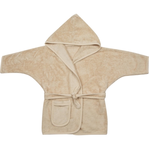Timboo Badjas kind Frosted Almond 8/10 jaar - Bamboe - Extra zacht - Kinderbadjas -
