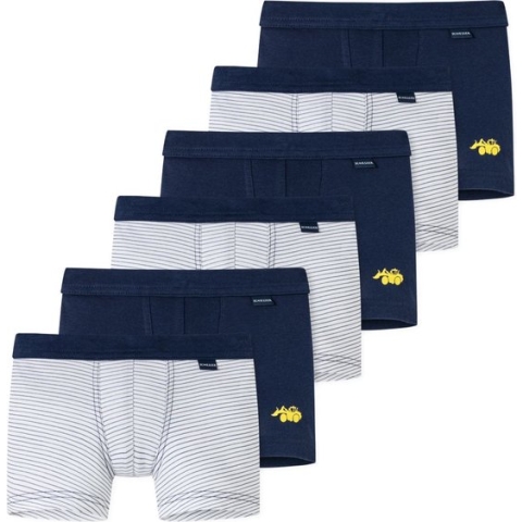 Schiesser Jongens shorts / pants 6 pack Kids Boys fijnrib Organic Cotton
