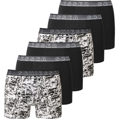 Schiesser Jongens shorts / pants 6 pack Teens Boys 95/5 Organic Cotton