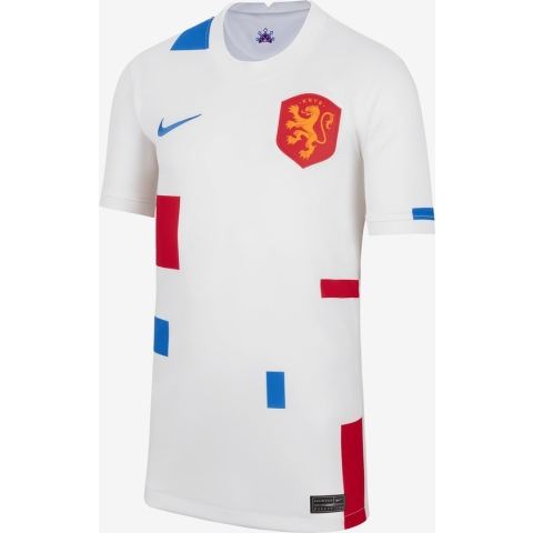Nike Nederland 2022 Stadium Uit Voetbalshirt voor kids - Wit - Maat L