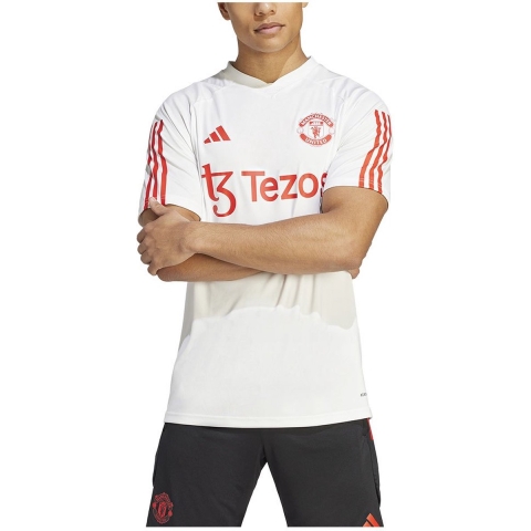 Adidas Manchester United Fc 23/24 Tiro T-shirttraining Met Korte Mouwen Wit L