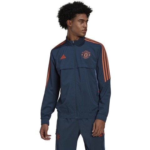 Manchester United Condivo 22 Presentatiepak Crew Navy Maat S