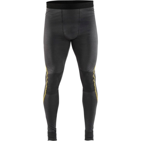Blaklader Lange onderbroek 100% merino XLIGHT 1844-1734 - Donkergrijs/Geel - 4XL