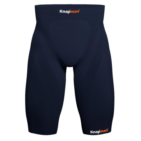 Knapman Zoned Compression Short 45% Navy Blauw | Compressiebroek (Liesbroek) voor Heren | Maat XS