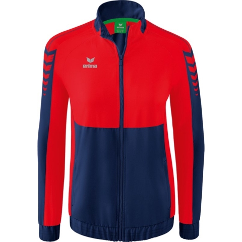 ERIMA Six Wings Presentatiejack Dames New Navy-Rood Maat 34