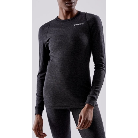 Craft - Core Wool Merino LS Tee - Thermoshirt - Dames - Zwart - XXL