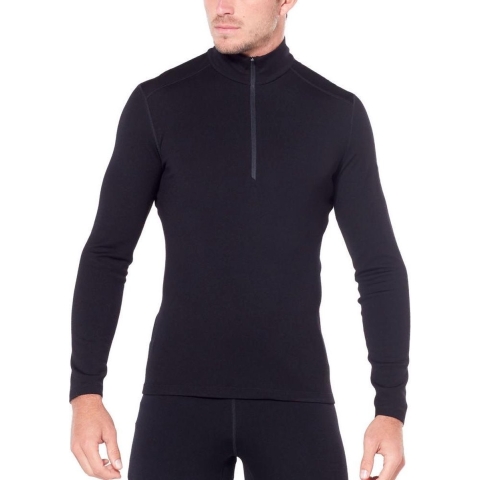 Icebreaker 260 tech ls half zip 104372001 black S