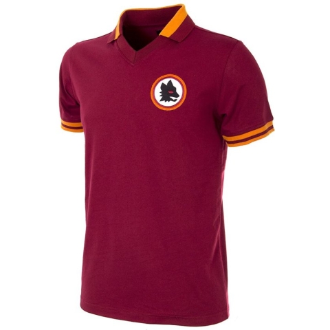 COPA - AS Roma 1978 - 79 Retro Voetbal Shirt - M - Rood