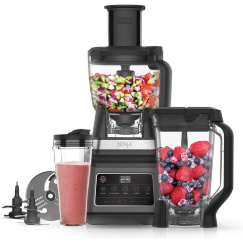 Ninja Foodi 3-in-1 Foodprocessor en Blender - 1200 W - 2.1 Liter - IJsCrusher - Auto iQ - BN800EU