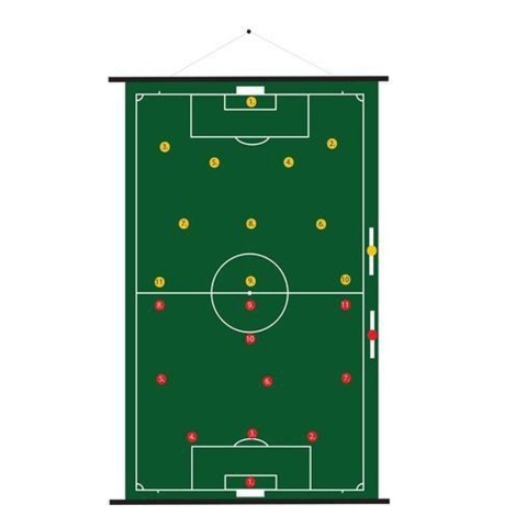 Sportec Oprolbaar Magnetisch Voetbal Coachbord 52 X 74 Cm