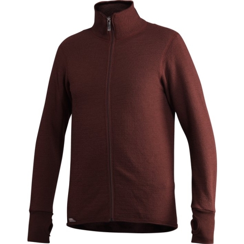 Merino Mid Layer Full Zip Jacket 400 - Rust Red