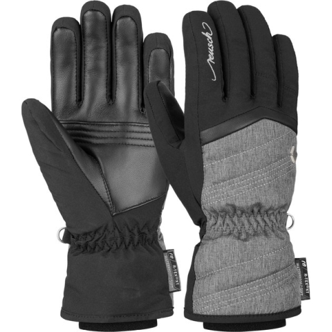Reusch Lenda R-TEX XT skihandschoenen - dames - zwart/grijs - maat 6.5