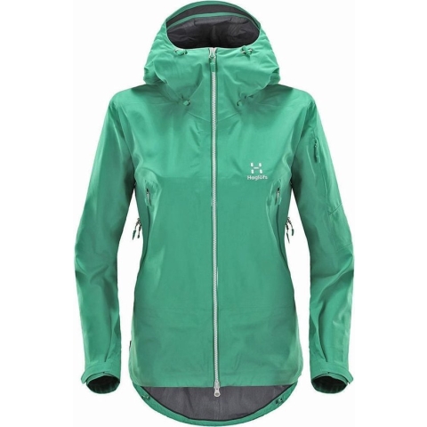 Haglöfs - Couloir Q Jacket - Ski-jas Dames - L - Groen/Blauw