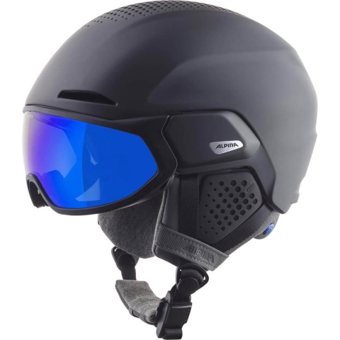 Alpina Alto Q Lite Skihelm Met Vizier 2023 | Charc. Rose Matt | Quatroflex Lite S2 | Maat: 51 - 55 cm