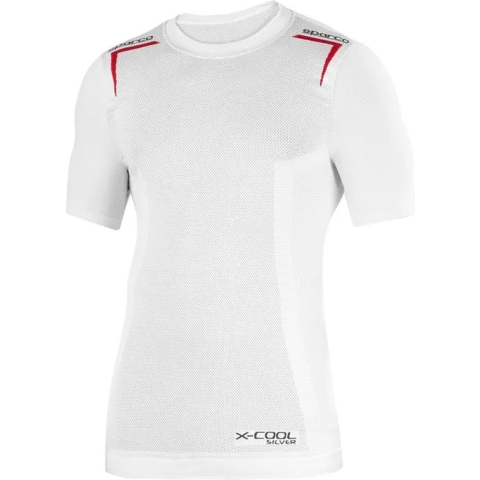 Sparco K-Carbon Thermo T-shirt Wit/Rood XXS