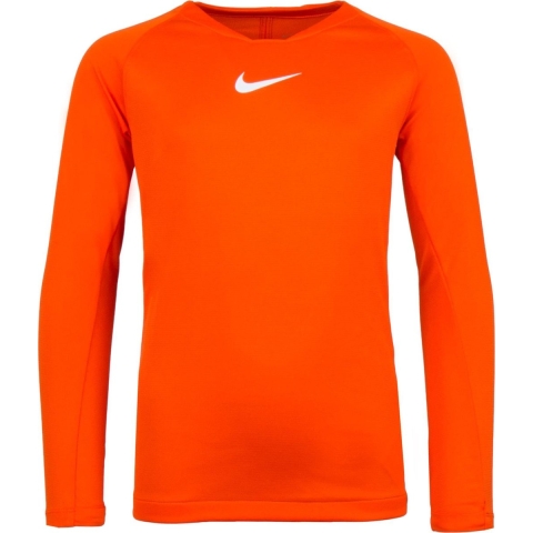 Nike Dry Park First Layer Thermoshirt - Maat 140  - Unisex - oranje/wit