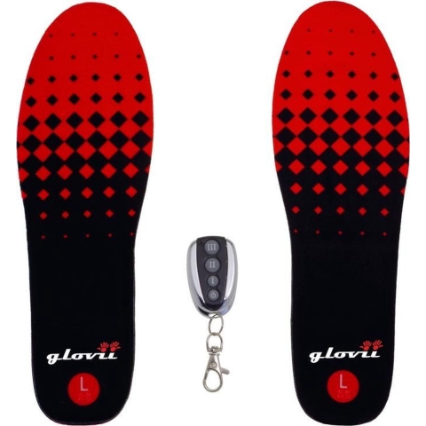 Glovii Akku Beheizte Schuhsohle, Fernbedienung, Schwarz, Großen 35-46 (35-40)