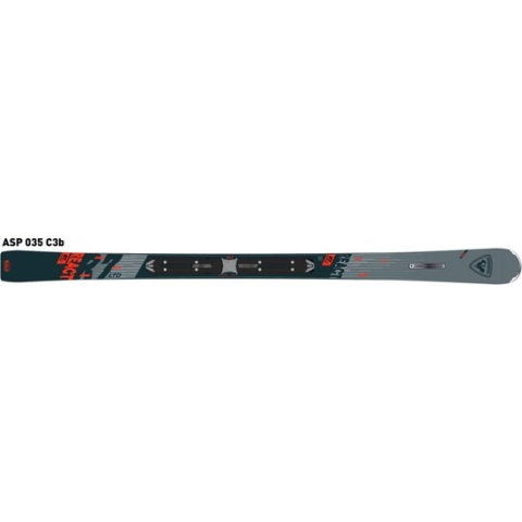 Rossignol Ski model React R7 LTD - Grijs/Zwart/Rood - Lengte 163cm