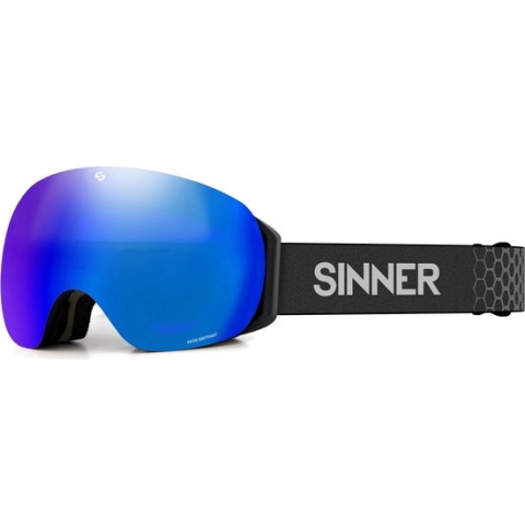 Sinner Avon Skibril - mat zwart - incl 2 lenzen - One size