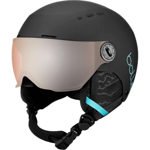 Bolle Quiz Gun Visor  Skihelm - Unisex - zwart/blauw Maat 49-52