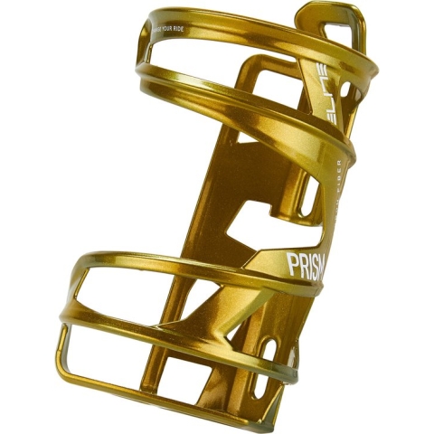 Elite Prism Bidonhouder Links Carbon, goud