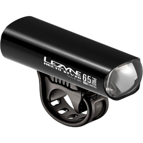 Lezyne Hecto Drive StVZO 65 Lux Front - Oplaadbare LED fietslamp - 210 Lumen - Accu tot 7 uur - CNC-gefreesd aluminium - Zwart