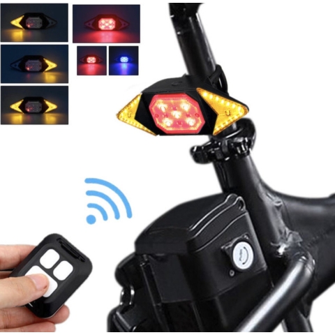 Happyment Richtingaanwijzer Fiets - Knipperlicht Fiets - Fiets Achterlicht - Fiets Accessoires - Inclusief Afstandsbediening