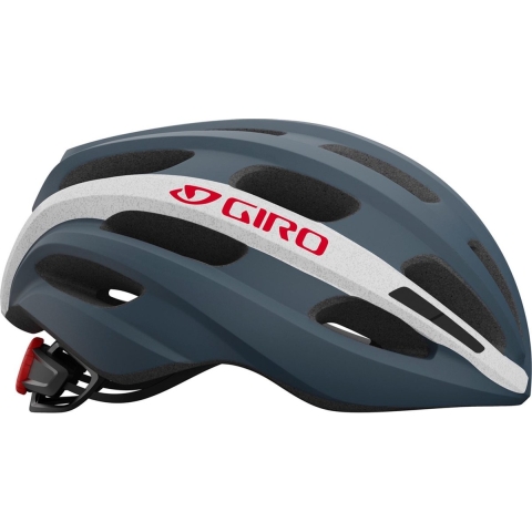 Giro Sporthelm - Unisex - donkergrijs/wit/rood