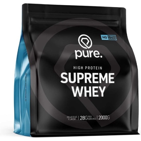 PURE Supreme Whey - chocolade - 2000gr - eiwitshake - wei protein - koolhydraatarm - whey eiwit - eiwitten