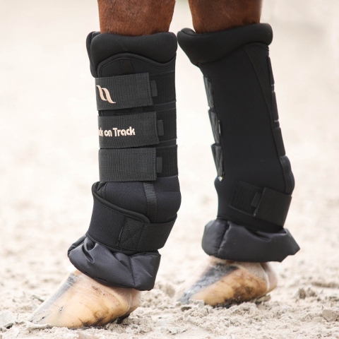 Back On Track Royal Deluxe Stalbeschermers - Zwart - Maat L 45 x 40