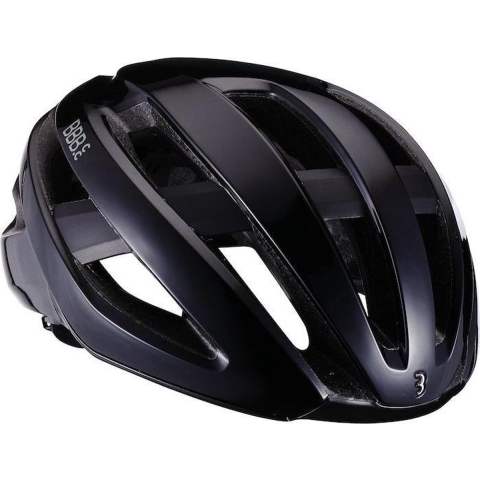 BBB Cycling Maestro Fietshelm - Verstelbaar - Sporthelm Volwassenen - Racefiets - Glossy Zwart - Maat L - BHE-09