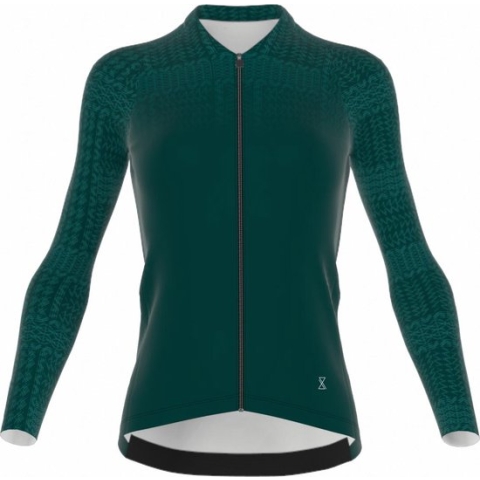 Fietsshirt 'Green Chic' lange mouwen dames maat M