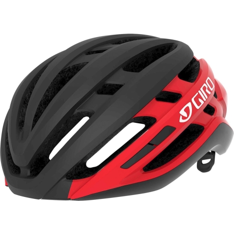 Giro Sporthelm - Unisex - Zwart/rood/wit 52,0-55,5 hoofdomtrek