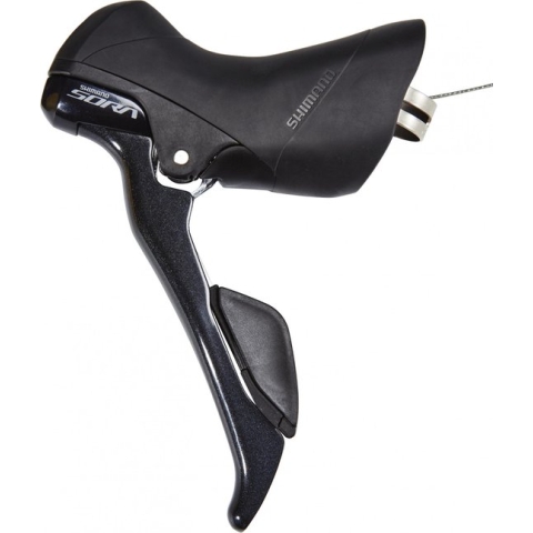 Versteller met remhendel 2 speed Shimano Sora ST-R3000 links - zwart