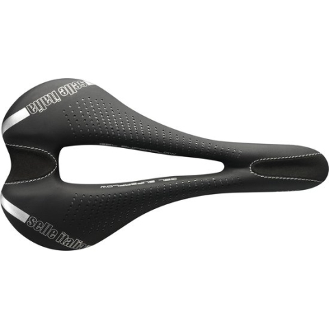 Selle Italia Max SLR Gel Superflow Zadel, zwart Breedte L | 14,5cm