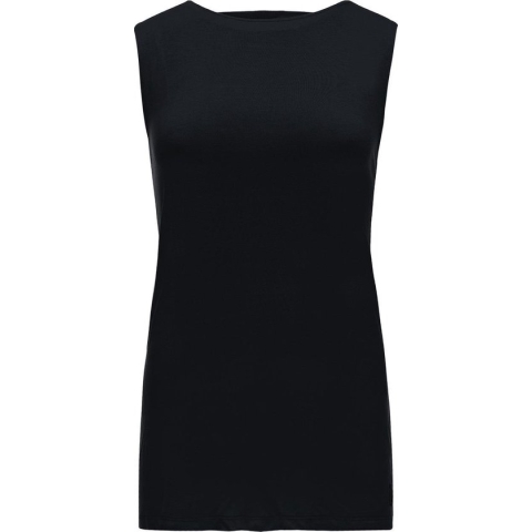 Re-Born Tanktop Elastiek Open Rug Dames - Zwart - Maat M