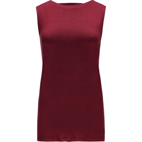 Re-Born Tanktop Elastiek Open Rug Dames - Burgundy - Maat M
