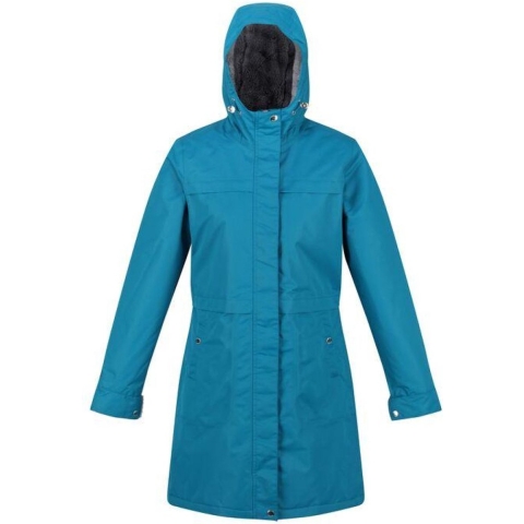 De Regatta Remina jas - jas met lang model - dames - waterdicht - ademend - Turkoois