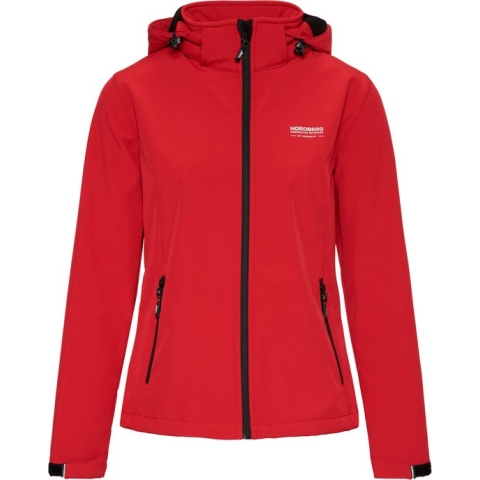 Nordberg Ingrida Softshell Jas Dames - Kleur Rood - Maat L