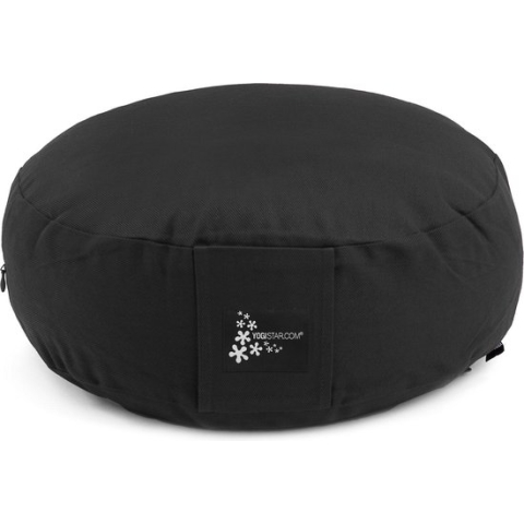 Meditatiekussen - rond black Meditatiekussen YOGISTAR
