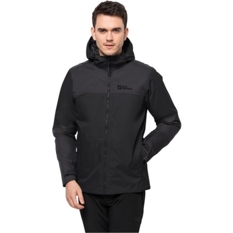 Jack Wolfskin Jasper Insulated Jacket -Outdoorjas - Heren - Zwart - Maat XXL
